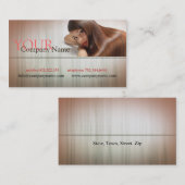 Vrouw met lange haircut Specialist Model Visitekaartje (Voorkant / Achterkant)