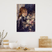 Vrouw met Lilacs door Pierre Renoir Poster (Keuken)
