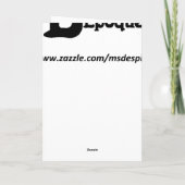 Vrouw met Lily Feestdagen Kaart (Achterkant)