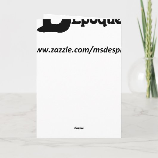 Vrouw met Lily Feestdagen Kaart (Achterkant)