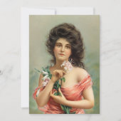 Vrouw met Lily | Louis Prang & Co. (Voorkant)