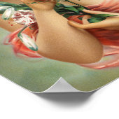 Vrouw met Lily | Louis Prang & Co. Poster (Hoek)