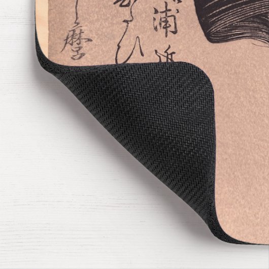 Vrouw met make-up muismat (Hoek)