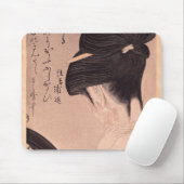 Vrouw met make-up muismat (Met muis)