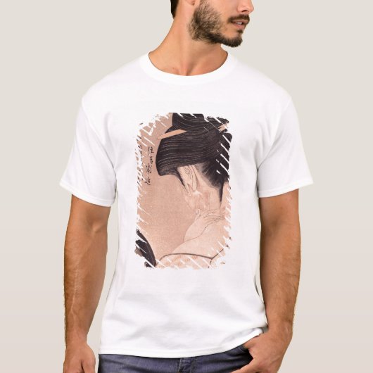 Vrouw met make-up t-shirt (Voorkant)