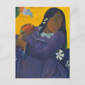 Vrouw met mango | Paul Gauguin Briefkaart (Voorkant)