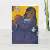 Vrouw met mango | Paul Gauguin Kaart (Voorkant)
