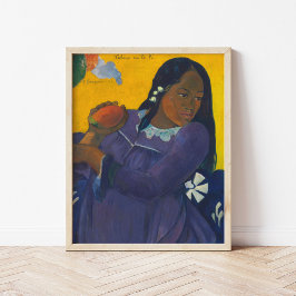 Vrouw met mango | Paul Gauguin Poster