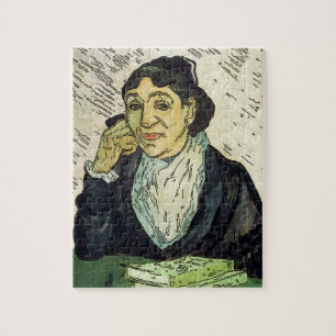 Vrouw met mobiele telefoon & boeken Jigzaag Puzzle Legpuzzel