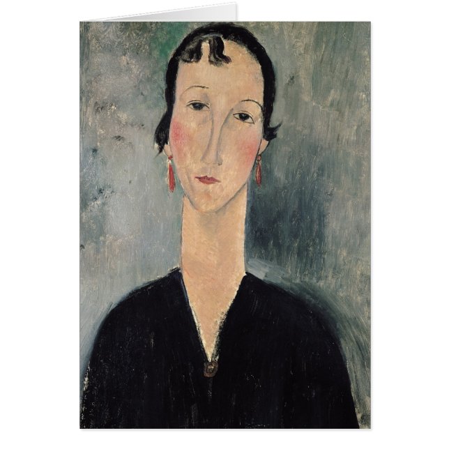 Vrouw met oorringen (Voorkant)