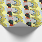 VROUW MET ORIENTAAL GEEL TURBAN / Mode van schoonh Cadeaupapier (Hoek)