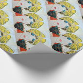 VROUW MET ORIENTAAL GEEL TURBAN / Mode van schoonh Cadeaupapier (Hoek)