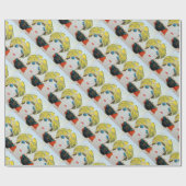 VROUW MET ORIENTAAL GEEL TURBAN / Mode van schoonh Cadeaupapier (Vlak)