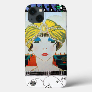 VROUW MET ORIENTAAL GEEL TURBAN / Mode van schoonh Case-Mate iPhone Case