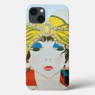 VROUW MET ORIENTAAL GEEL TURBAN / Mode van schoonh Case-Mate iPhone Case