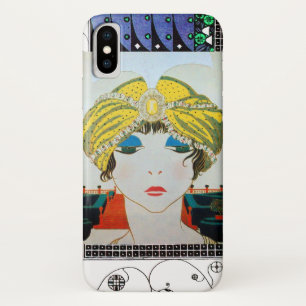 VROUW MET ORIENTAAL GEEL TURBAN / Mode van schoonh iPhone X Hoesje