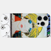 VROUW MET ORIENTAAL GEEL TURBAN / Mode van schoonh Case-Mate iPhone Case (Achterkant (horizontaal))