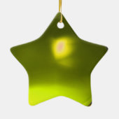 VROUW MET ORIENTAAL GEEL TURBAN Star Keramisch Ornament (Achterkant)