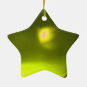 VROUW MET ORIENTAAL GEEL TURBAN Star Keramisch Ornament (Achterkant)