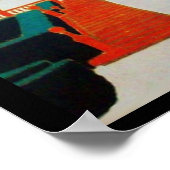 VROUW MET ORIËNTAALS GELE TURBAN / Schoonheid Mode Poster (Hoek)