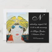 VROUW MET ORIËNTAALSE GELE TULBAND BRUIDSDIEETJES KAART (Achterkant)