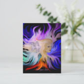 Vrouw met paard briefkaart (Staand voorkant)