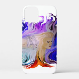 Vrouw met paard Case-Mate iPhone case