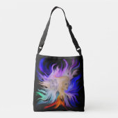 Vrouw met paard crossbody tas (Achterkant)
