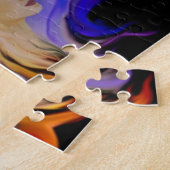 Vrouw met paard legpuzzel (Zijkant)