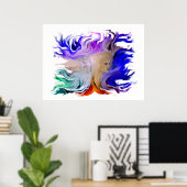 Vrouw met paard poster (Thuiskantoor)