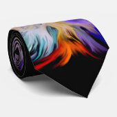 Vrouw met paard stropdas (Opgerold)