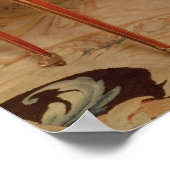 Vrouw met panelen van het porselein van Sevres Poster (Hoek)