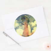 Vrouw met paraplu door Claude Monet Stickers (Envelop)