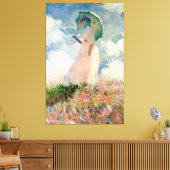 Vrouw met Parasol  Claude Monet 1886 Canvas Afdruk (Insitu (Woonkamer))