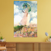 Vrouw met Parasol Claude Monet 1886 Canvas Afdruk (Insitu (Woonkamer))