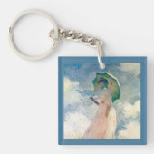 Vrouw met Parasol Claude Monet Acryl Sleutelhanger (voorkant)