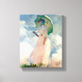 Vrouw met Parasol Claude Monet  art. 1886 Canvas Afdruk (Voorkant)