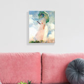Vrouw met Parasol Claude Monet art. 1886 Canvas Afdruk (Insitu (Woonkamer))