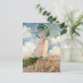 Vrouw met Parasol - Claude Monet Briefkaart (Staand voorkant)