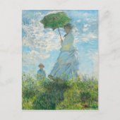 Vrouw met Parasol Claude Monet Briefkaart (Voorkant)