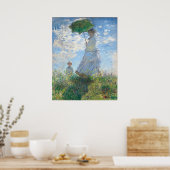 Vrouw met Parasol - Claude Monet Fine Art Poster (Keuken)