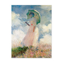 Vrouw met Parasol Claude Monet  Kunst