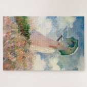 Vrouw met Parasol Claude Monet  Kunst Legpuzzel (Horizontaal)