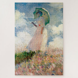 Vrouw met Parasol Claude Monet  Kunst Legpuzzel