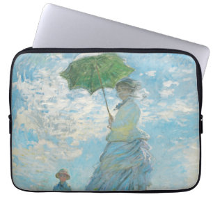 Vrouw met Parasol Claude Monet Laptop Sleeve