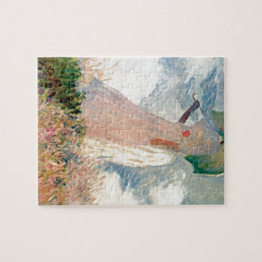 Vrouw met Parasol - Claude Monet Legpuzzel (Horizontaal)
