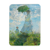 Vrouw met Parasol Claude Monet Magneet (Verticaal)