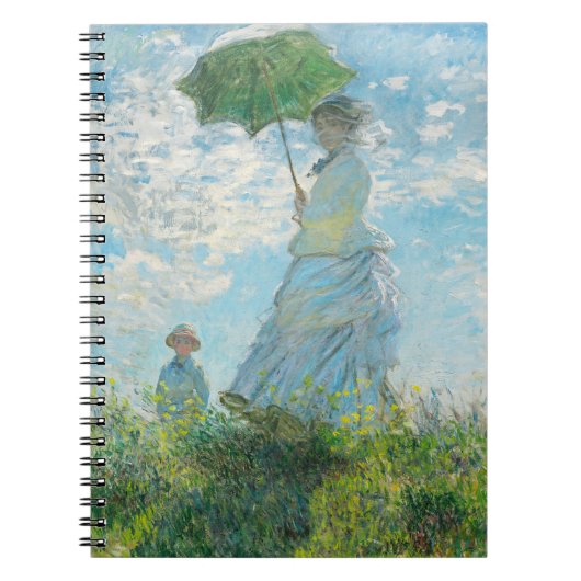 Vrouw met Parasol Claude Monet Notitieboek (Voorkant)