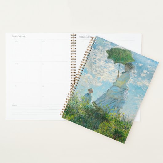 Vrouw met Parasol Claude Monet Planner (Display)