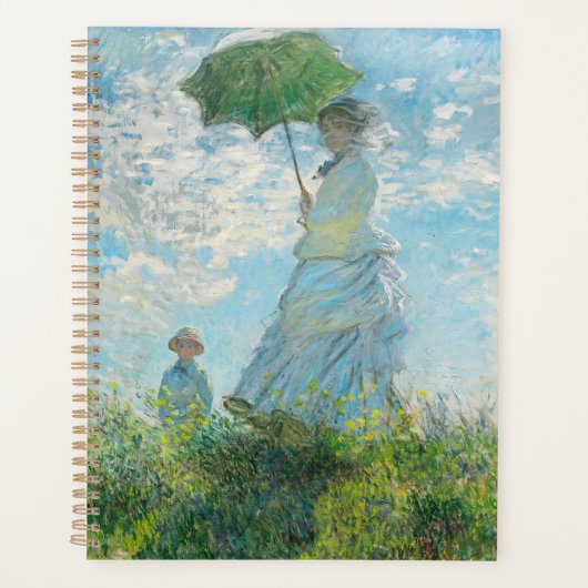 Vrouw met Parasol Claude Monet Planner (Voorkant)